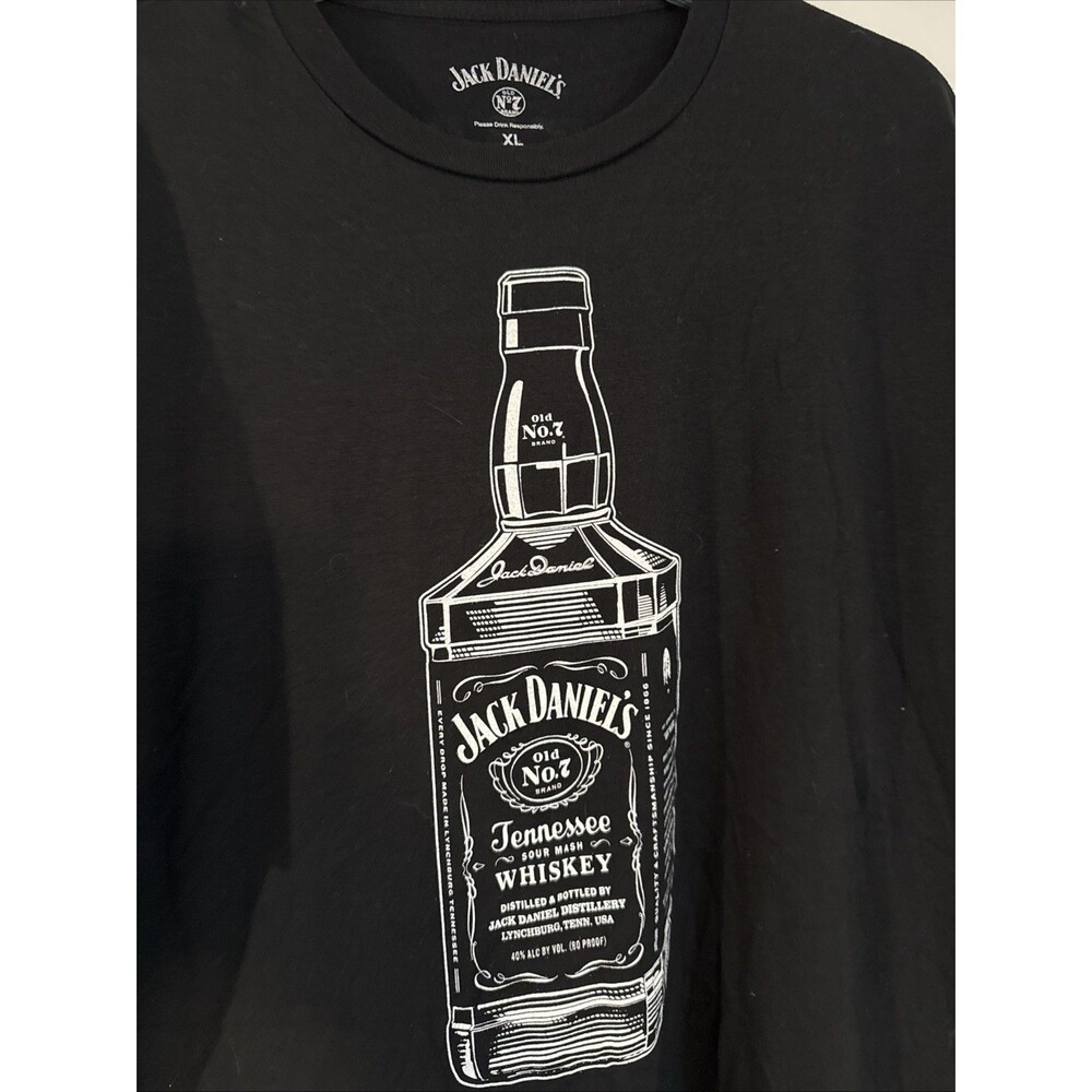Jack Daniels Whiskey STAFF Black T-Shirt ADULT XL
